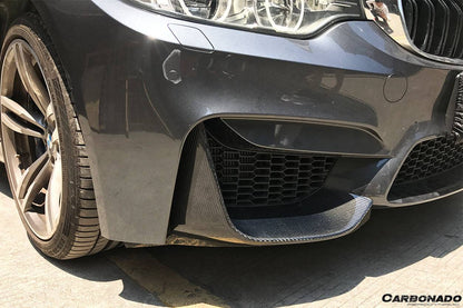 Tapas delanteras de fibra de carbono estilo MP para BMW M3 F80 M4 F82 2014-2020 Carbonado