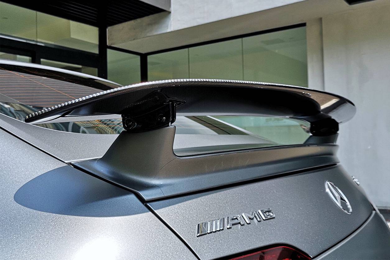 Alerón de maletero de fibra de carbono estilo original para Mercedes Benz AMG GT Coupé de 4 puertas X290 Carbonado 2019-2024 | Compatible con GT63, ​​GT63S y GT53
