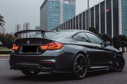 Alerón de maletero de fibra de carbono estilo VRS para BMW M3 F80 M4 F82 2014-2020 Carbonado