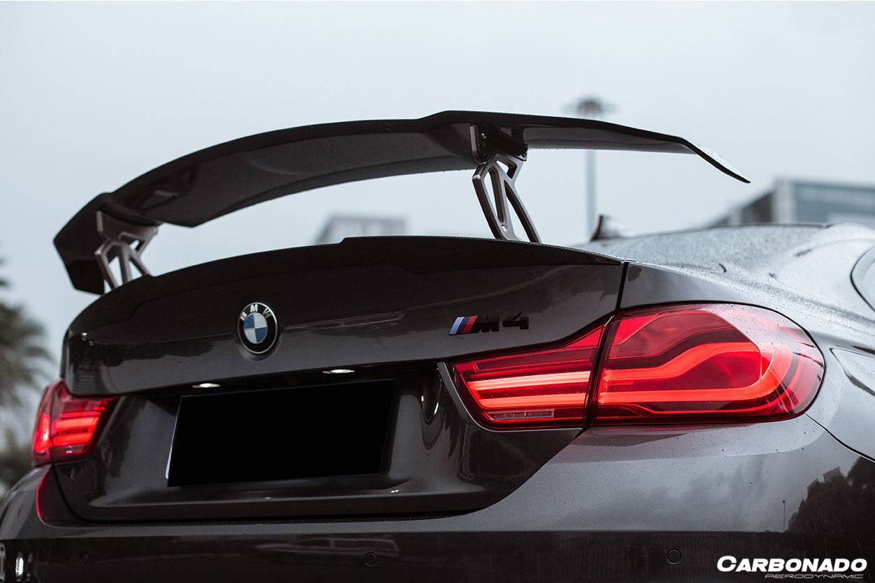 Alerón de maletero de fibra de carbono estilo VRS para BMW M3 F80 M4 F82 2014-2020 Carbonado