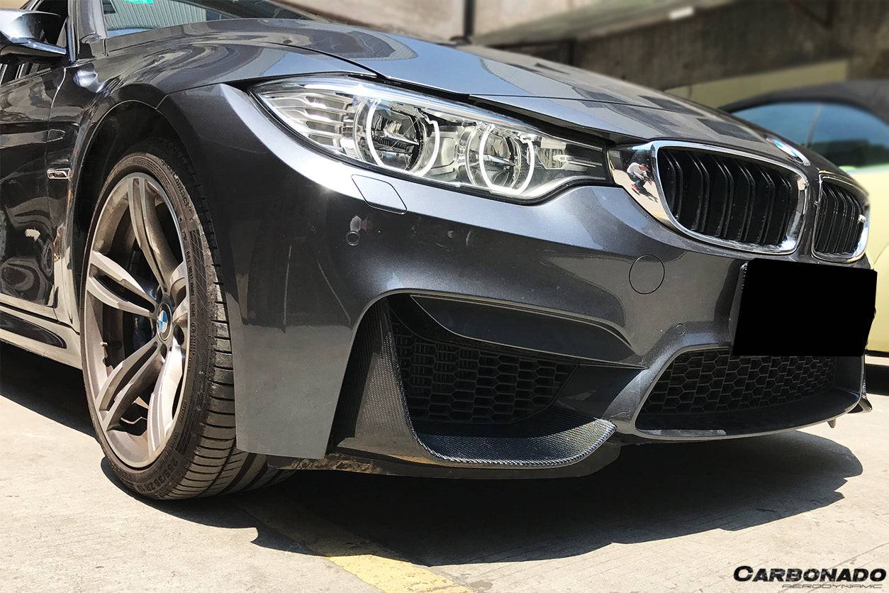 Tapas delanteras de fibra de carbono estilo MP para BMW M3 F80 M4 F82 2014-2020 Carbonado