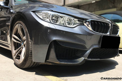 Tapas delanteras de fibra de carbono estilo MP para BMW M3 F80 M4 F82 2014-2020 Carbonado