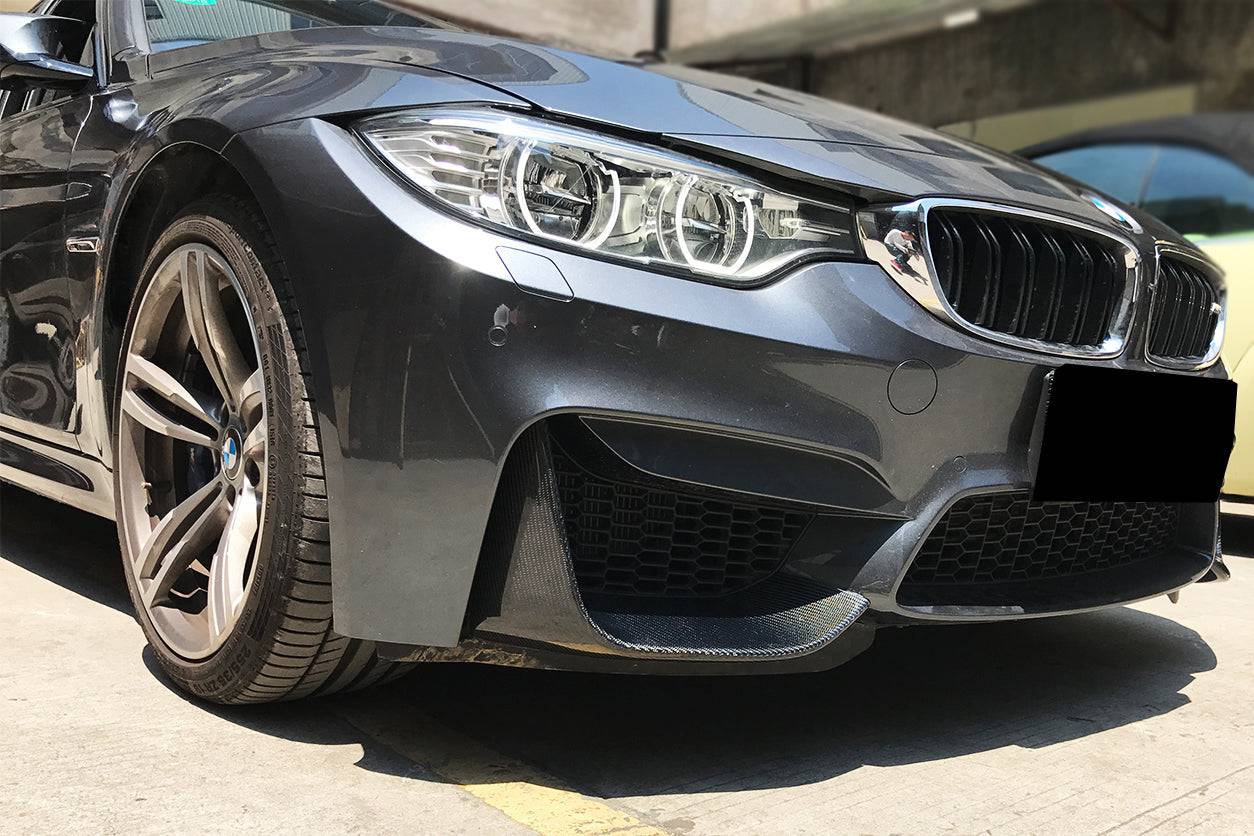 Tapas delanteras de fibra de carbono estilo MP para BMW M3 F80 M4 F82 2014-2020 Carbonado