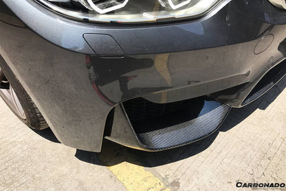 Tapas delanteras de fibra de carbono estilo MP para BMW M3 F80 M4 F82 2014-2020 Carbonado