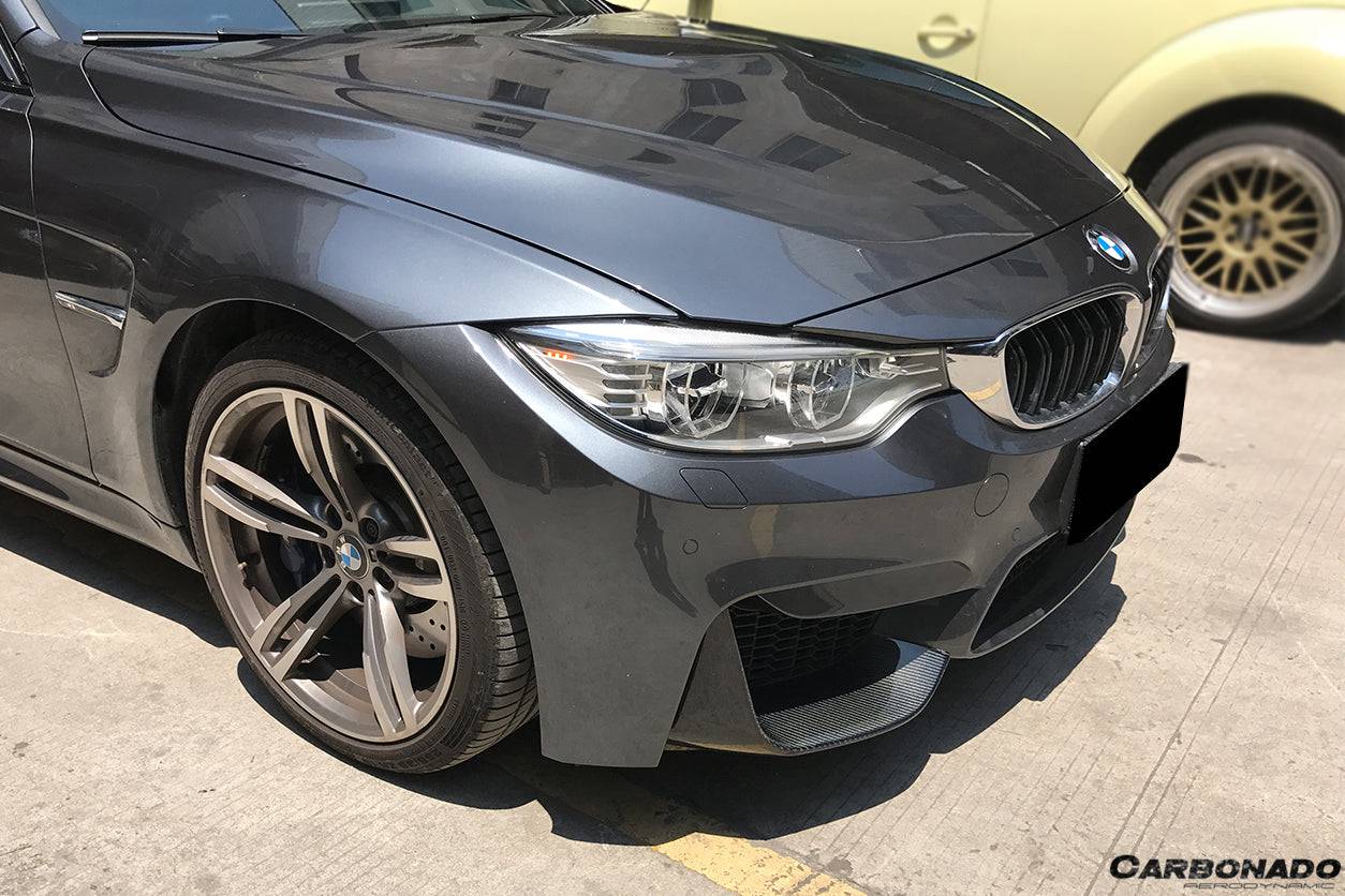 Tapas delanteras de fibra de carbono estilo MP para BMW M3 F80 M4 F82 2014-2020 Carbonado