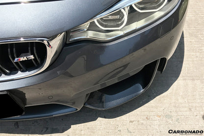 Tapas delanteras de fibra de carbono estilo MP para BMW M3 F80 M4 F82 2014-2020 Carbonado