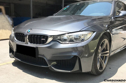 Tapas delanteras de fibra de carbono estilo MP para BMW M3 F80 M4 F82 2014-2020 Carbonado