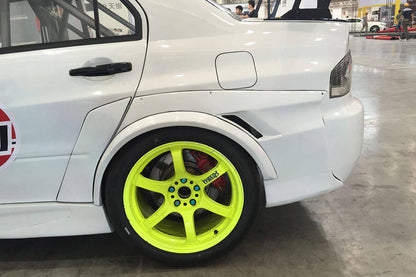 Guardabarros trasero ancho estilo Mitsubishi Evo 7 8 9 VTX Carbonado 2003-2006