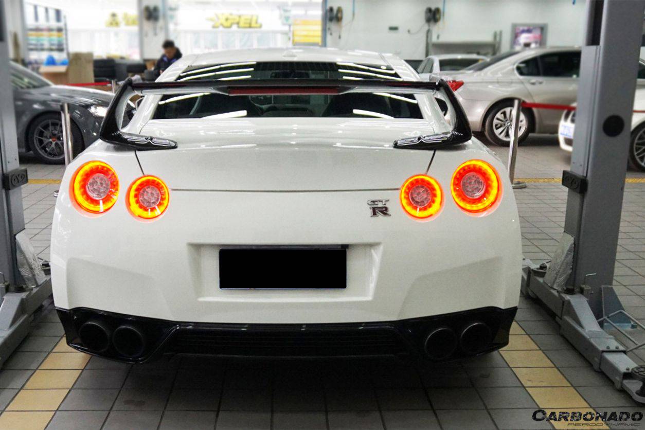 Alerón de maletero estilo Carbonado para Nissan GTR R35 CBA, DBA, EBA y WI (2008-2023)