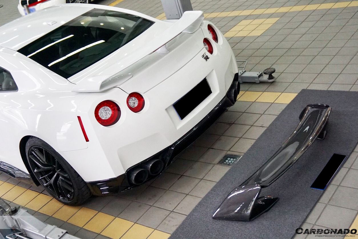 Alerón de maletero estilo Carbonado para Nissan GTR R35 CBA, DBA, EBA y WI (2008-2023)