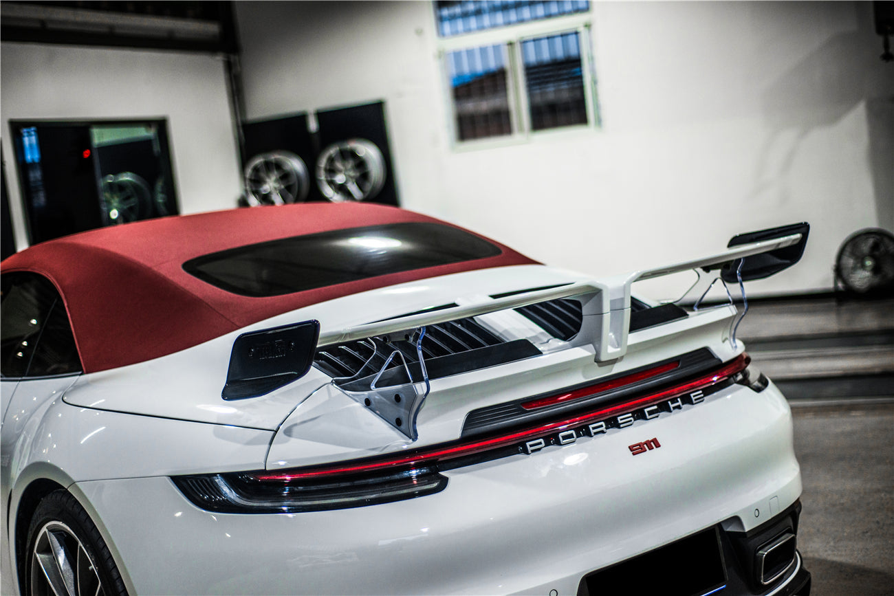Alerón de maletero estilo TA para Porsche 911 992 Targa Cabriolet Carbonado 2019-2023