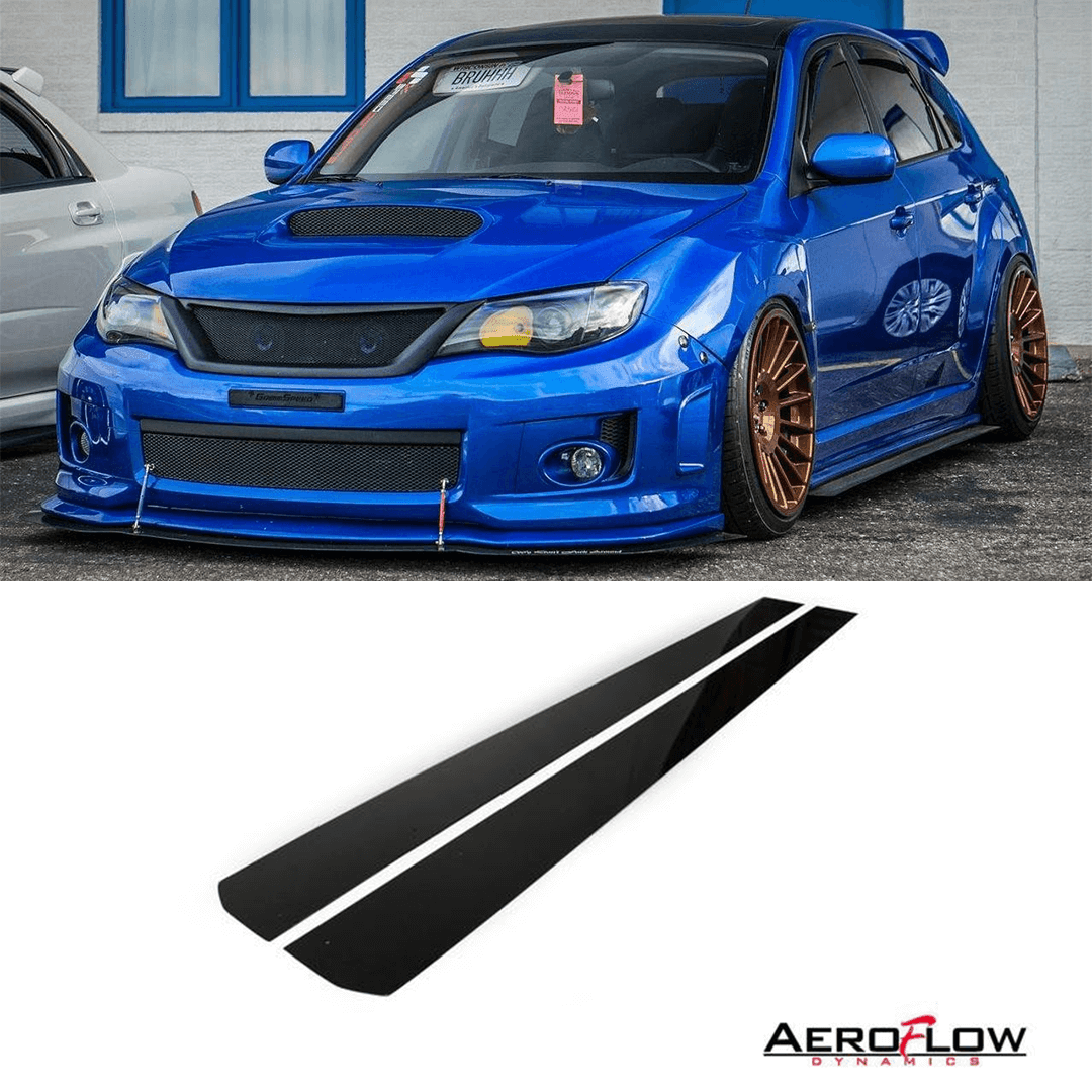 Aeroflow Dynamics 2008 - 2014 Subaru Wrx/Sti Side Skirt Extension V1 (Hatch And Sedan)