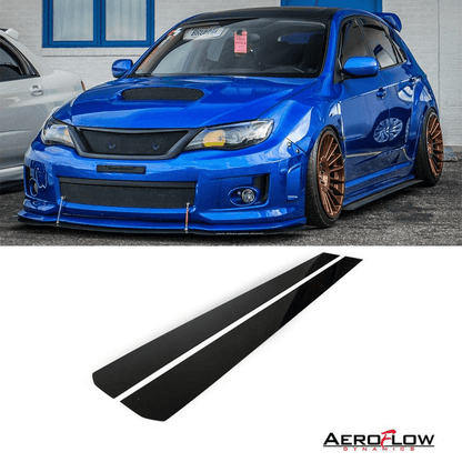 Aeroflow Dynamics 2008 - 2014 Subaru Wrx/Sti Side Skirt Extension V1 (Hatch And Sedan)