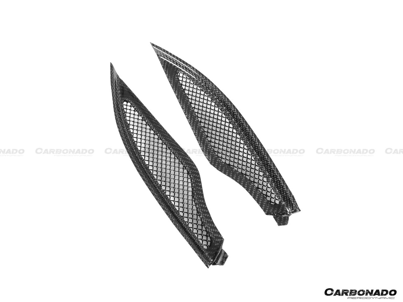 Carbonado 2017-2022 McLaren 720S Coupe Only Carbon Fiber Engine Hood Side Air Intake Vents 6pcs （Dont Fit Spyder）