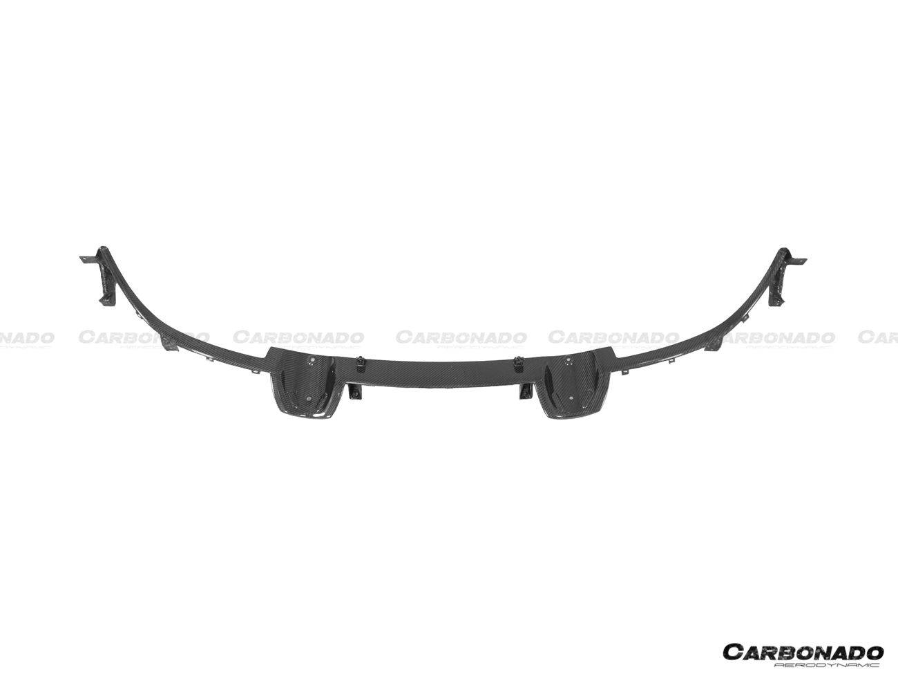 Carbonado OEM Style Dry Carbon Fiber Rear Bumper Upper Exhaust Valance Panel | 2017-2022 McLaren 720S