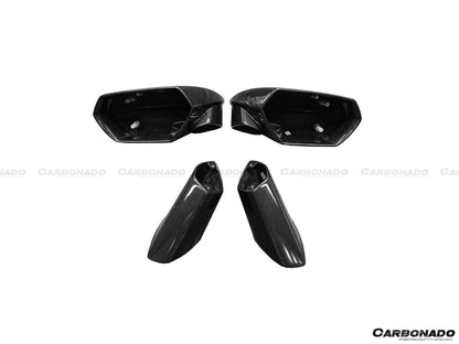 Carbonado 2015-2025 Lamborghini Huracan Autoclave Carbon Fiber Mirror Housing Replacement | LP610, LP580, EVO, STO, Tecnica, Performante