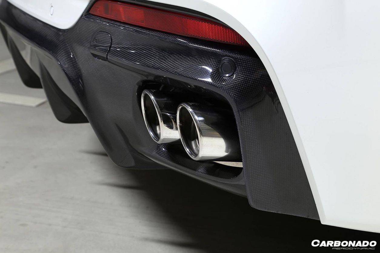 Borde trasero de fibra de carbono estilo 3D M-TECH para BMW X6 F16 2014-2019