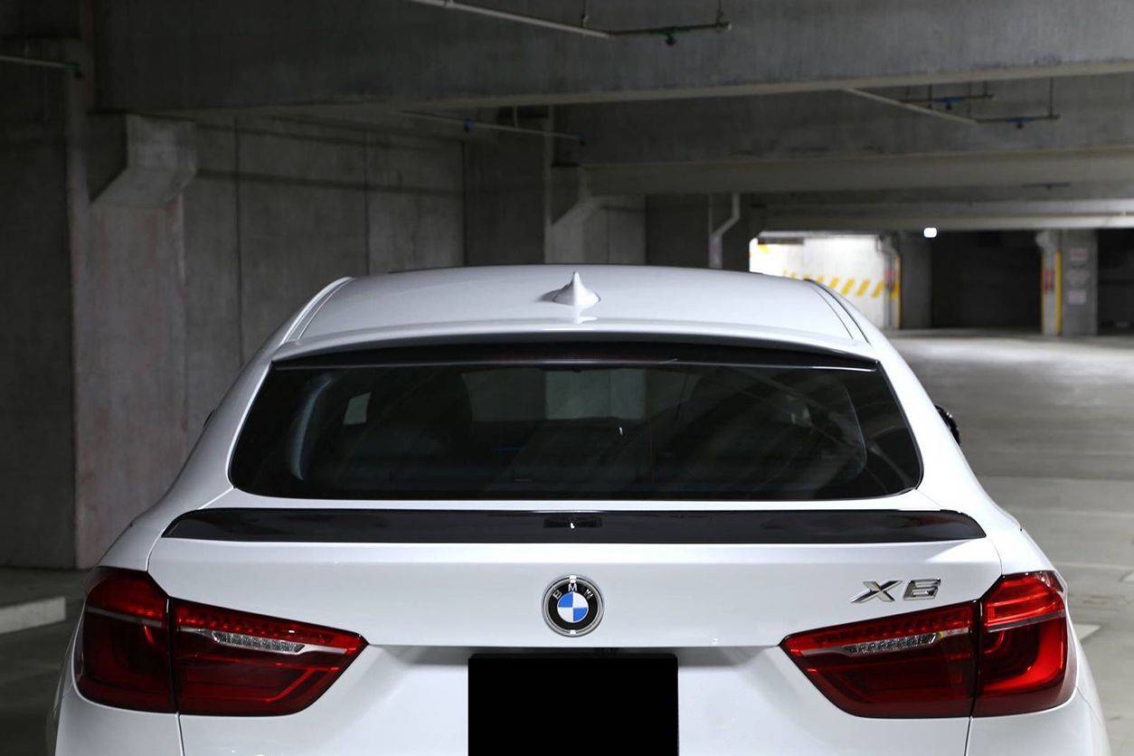 Carbonado 2014-2019 BMW X6 F16 M-TECH 3D Style Carbon Fiber Trunk Spoiler
