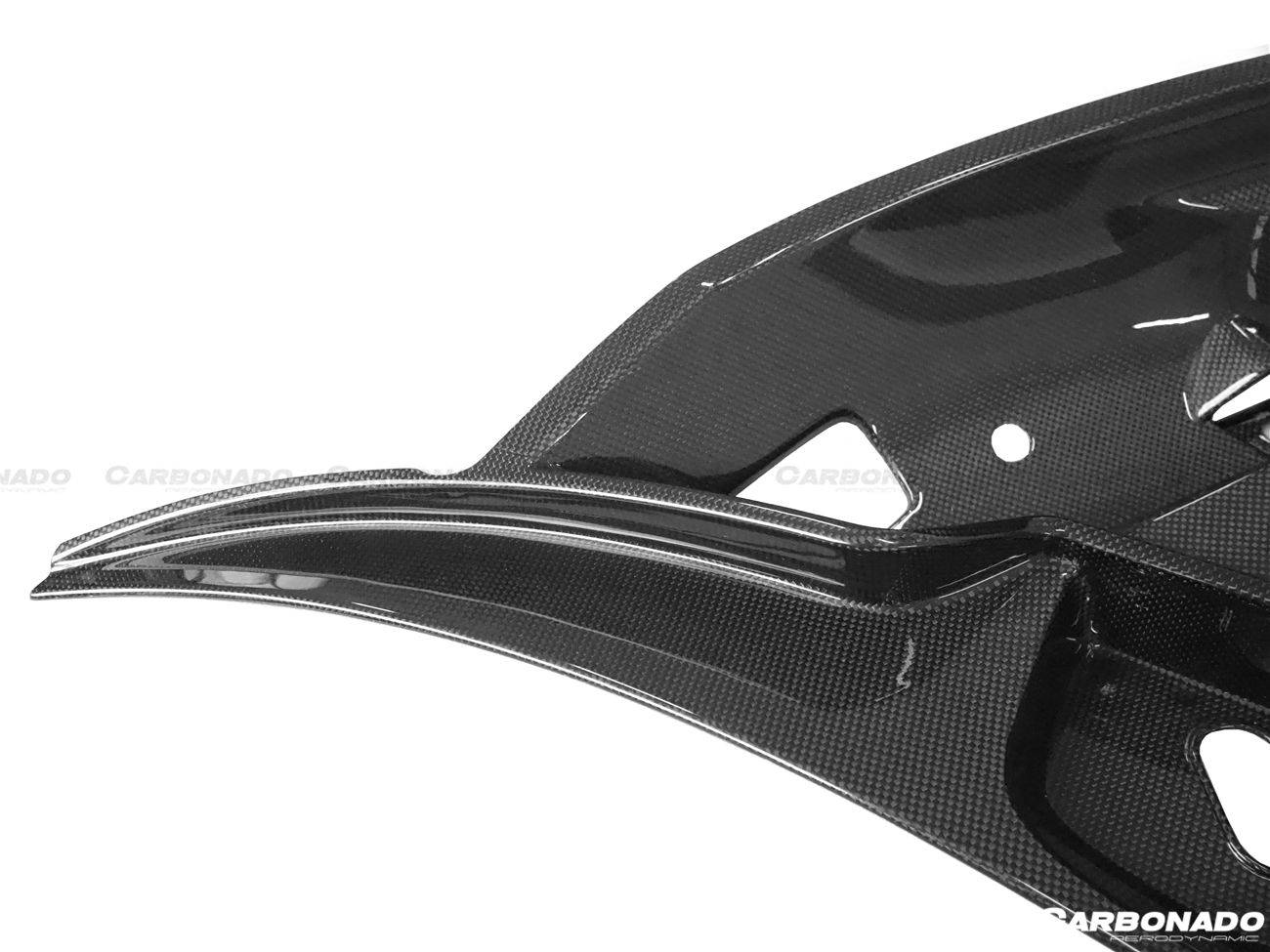 Kit de molduras para la abertura del maletero delantero de fibra de carbono seca estilo OEM de McLaren Carbonado 2015-2021 | Compatible con 540C | 570S | 570GT | 600LT