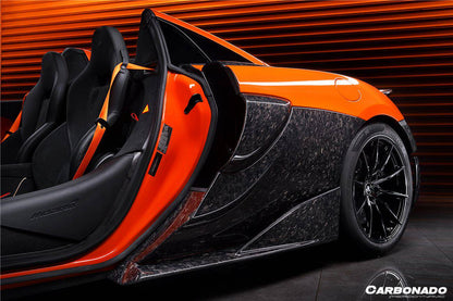 Entradas de aire laterales de fibra de carbono estilo OEM para McLaren 600LT Carbonado 2018-2021