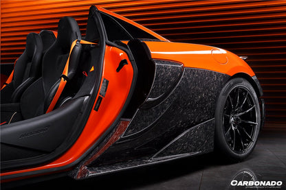 Carbonado 2015-2021 McLaren 540 570S 600LT OEM Style Carbon Fiber Side Skirts Under Board