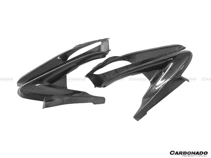 Carbonado 2017-2022 McLaren 720S OEM Style Dry Carbon Fiber Headlight Inserts Tim Replacement