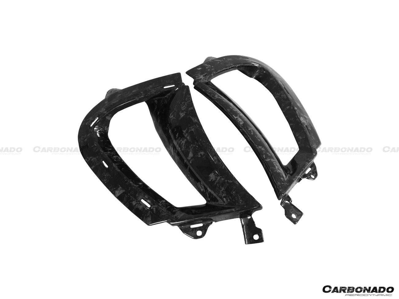 Carbonado 2017-2022 McLaren 720S Carbon Fiber Front Bumper Side Air Vents Replacement