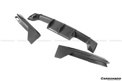 Alerón trasero de fibra de carbono estilo MP Carbonado 2021-UP BMW M4 G82 G83 con tapas