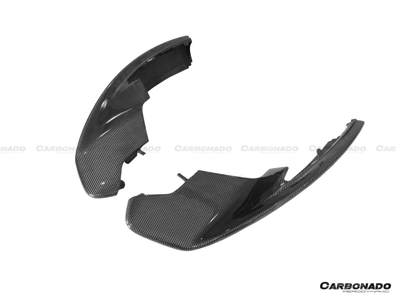 Carbonado 2015-2020 McLaren 540C 570S 570GT OEM Style Carbon Fiber Front Lip Side Splitter