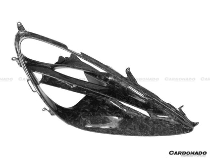 Carbonado 2017-2022 McLaren 720S OEM Style Dry Carbon Fiber Headlight Inserts Tim Replacement