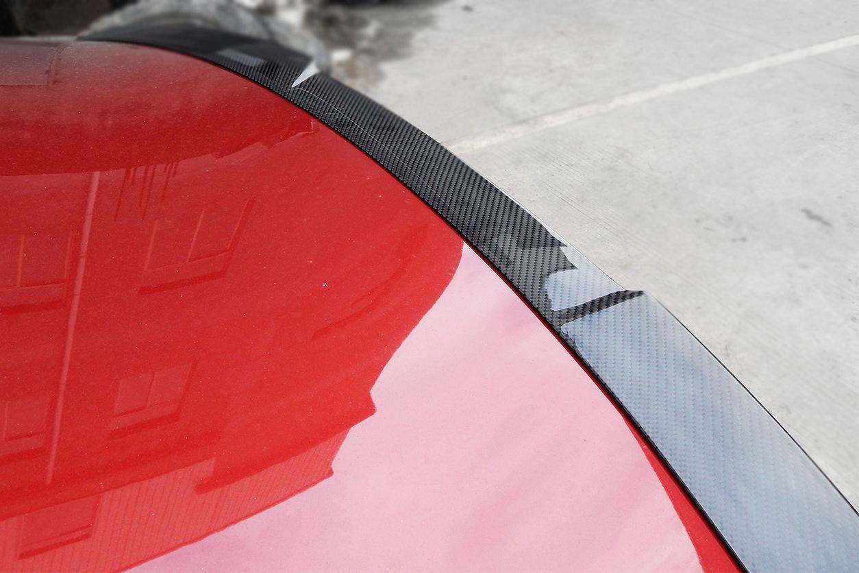 Carbonado 2014-2024 Infiniti Q50 Sedan RW Style Carbon Fober Trunk Spoiler