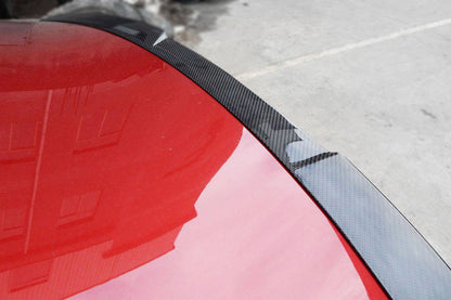 Carbonado 2014-2024 Infiniti Q50 Sedan RW Style Carbon Fober Trunk Spoiler