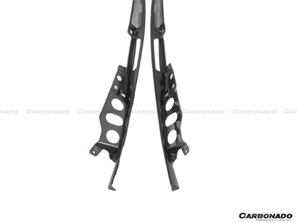Carbonado 2017-2022 McLaren 720S Coupe Only Carbon Fiber Engine Hood Side Air Intake Vents 6pcs （Dont Fit Spyder）