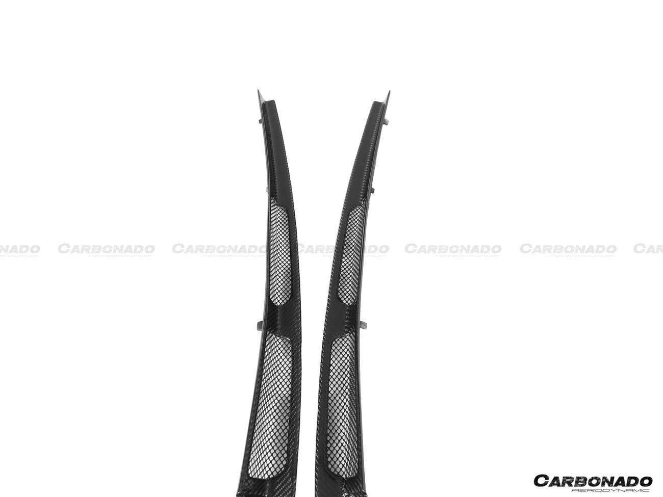 Carbonado 2017-2022 McLaren 720S Coupe Only Carbon Fiber Engine Hood Side Air Intake Vents 6pcs （Dont Fit Spyder）