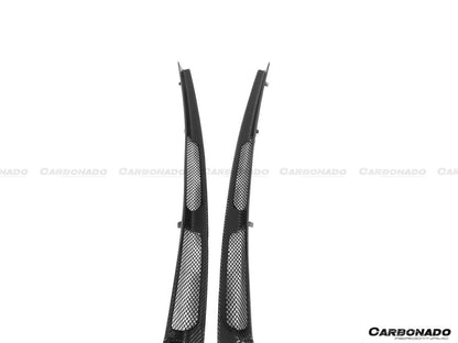Carbonado 2017-2022 McLaren 720S Coupe Only Carbon Fiber Engine Hood Side Air Intake Vents 6pcs （Dont Fit Spyder）
