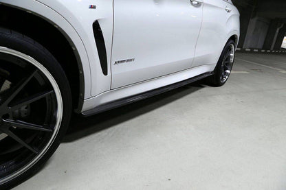 Carbonado 2014-2019 BMW X6 F16 M-TECH 3D Style Carbon Fiber Side Skirts