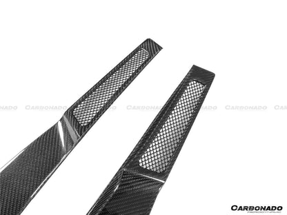 Carbonado 2017-2022 McLaren 720S Coupe Only Carbon Fiber Engine Hood Side Air Intake Vents 6pcs （Dont Fit Spyder）