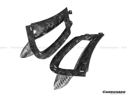 Carbonado 2017-2022 McLaren 720S Carbon Fiber Front Bumper Side Air Vents Replacement