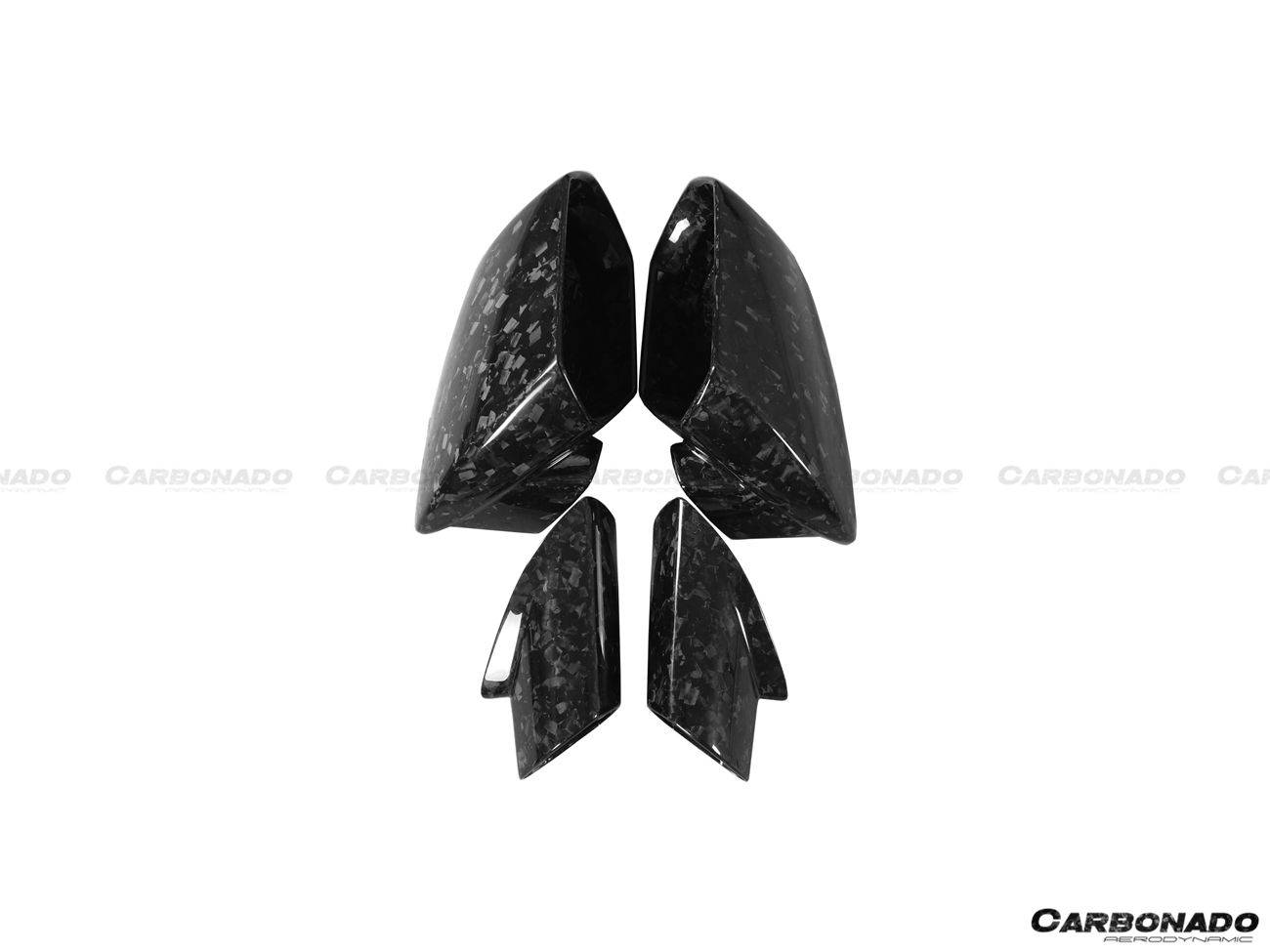 Carbonado 2015-2025 Lamborghini Huracan Autoclave Carbon Fiber Mirror Housing Replacement | LP610, LP580, EVO, STO, Tecnica, Performante