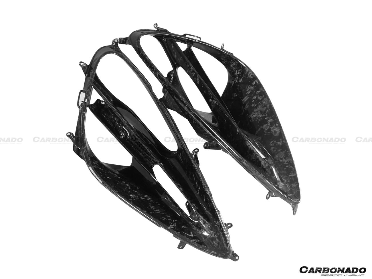 Carbonado 2017-2022 McLaren 720S OEM Style Dry Carbon Fiber Headlight Inserts Tim Replacement