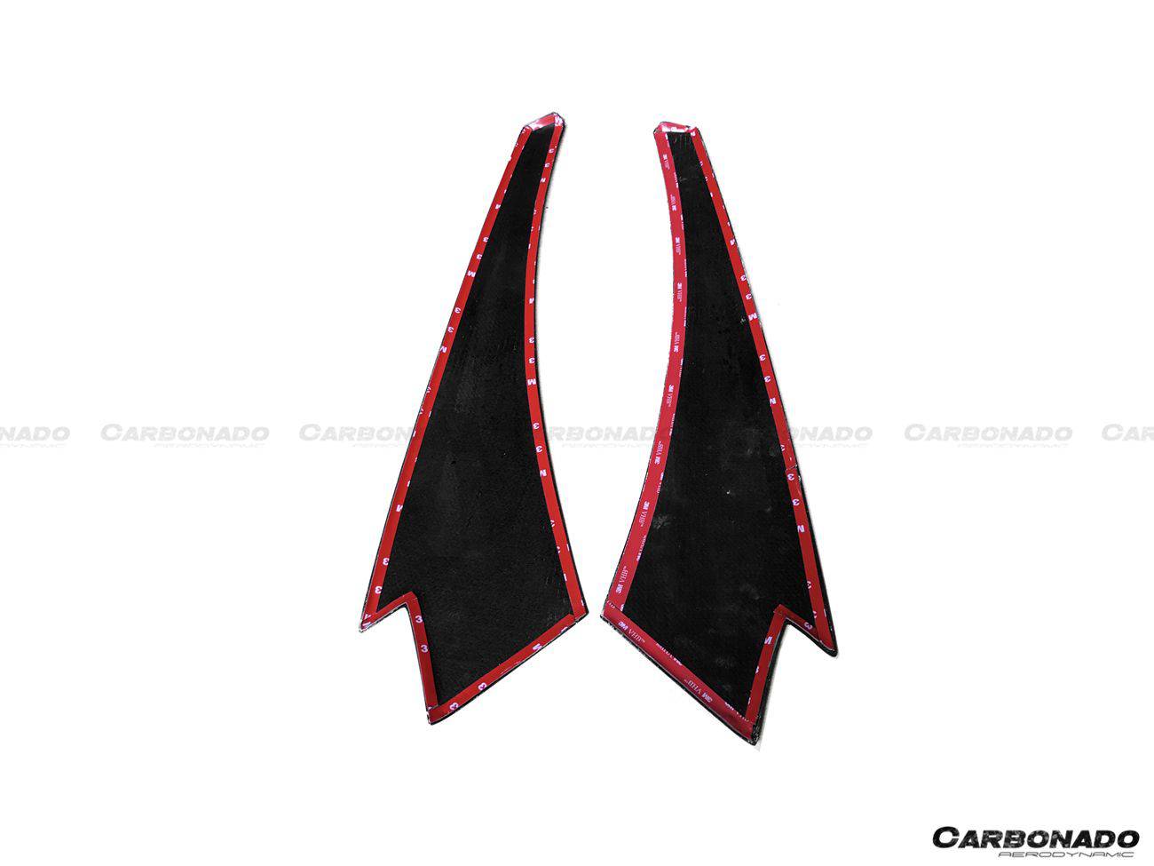 Panel de ventana lateral de fibra de carbono estilo OEM para McLaren 540C, 570S y 570GT Carbonado 2015-2020