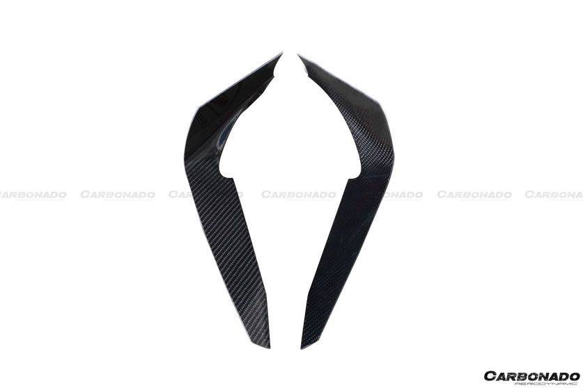 Carbonado 2012-2016 Subaru BRZ CB Style Carbon Fiber Front Bumper Canard & Foglight Cover