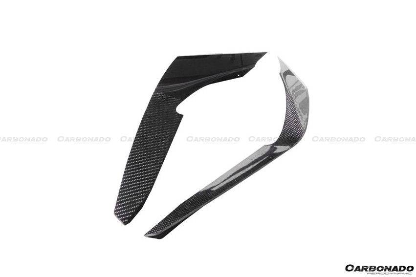 Carbonado 2012-2016 Subaru BRZ CB Style Carbon Fiber Front Bumper Canard & Foglight Cover