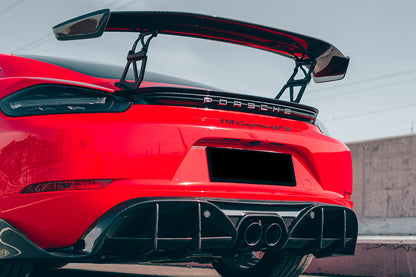 DarwinPRO 2016-2025 Porsche 718 Cayman And Boxster Stuttmate Carbon Fiber Rear Diffuser