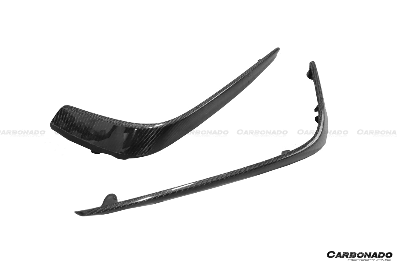 Parachoques delantero de fibra de carbono para Mercedes Benz W205 C63 S AMG Sedán Coupé Carbonado 2015-2021
