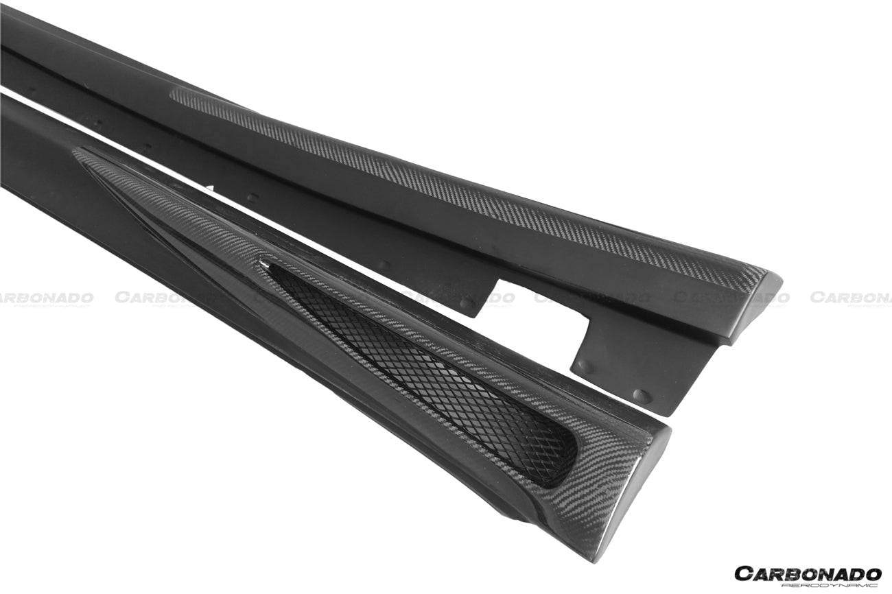 Faldones laterales estilo L para Mercedes Benz W219 Cls Clase Carbonado 2005-2009