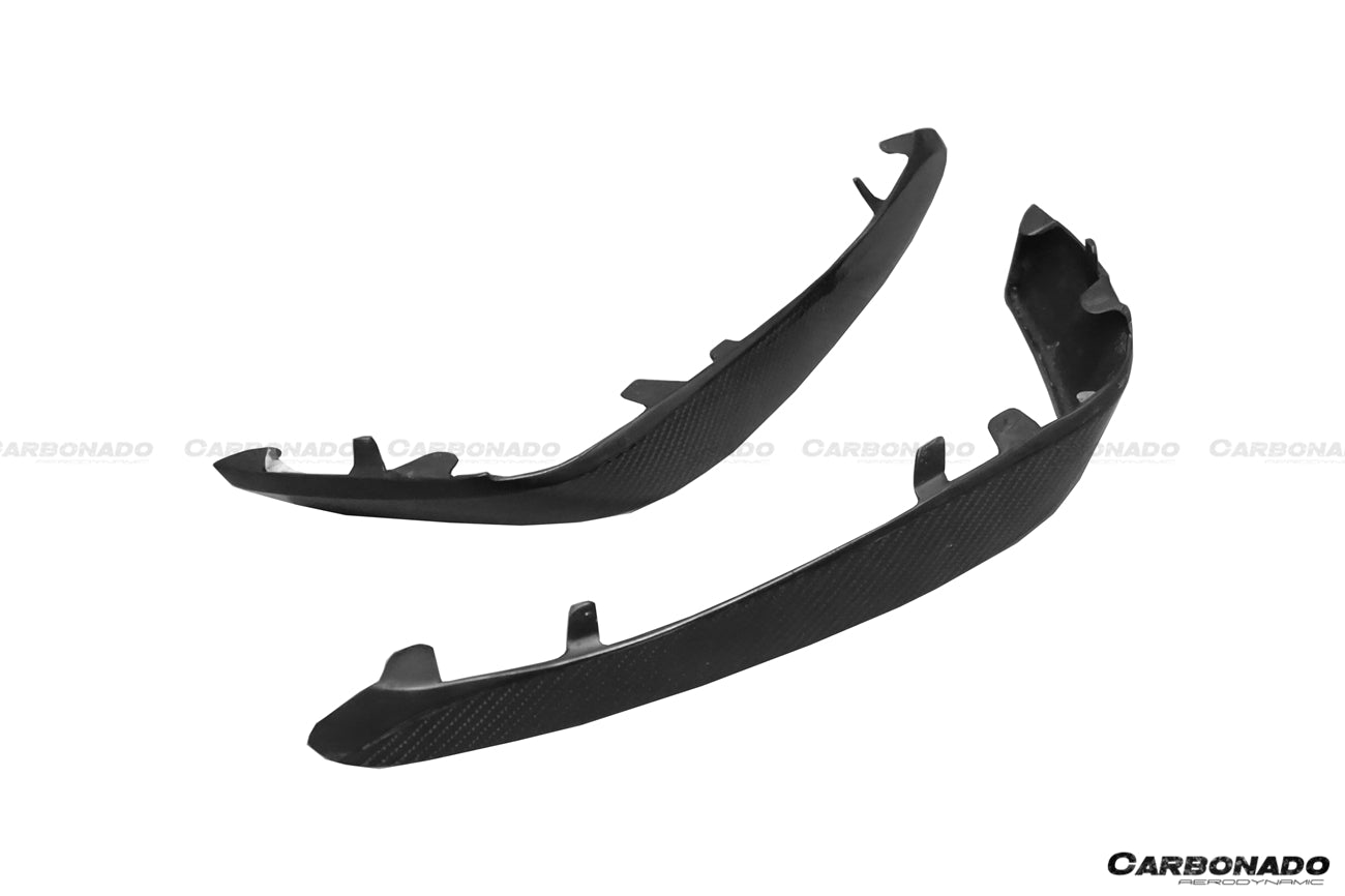 Parachoques delantero de fibra de carbono para Mercedes Benz W205 C63 S AMG Sedán Coupé Carbonado 2015-2021