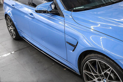 Carbonado MP Style Carbon Fiber Side Skirts Under Board | 2014-2020 BMW M4/M3