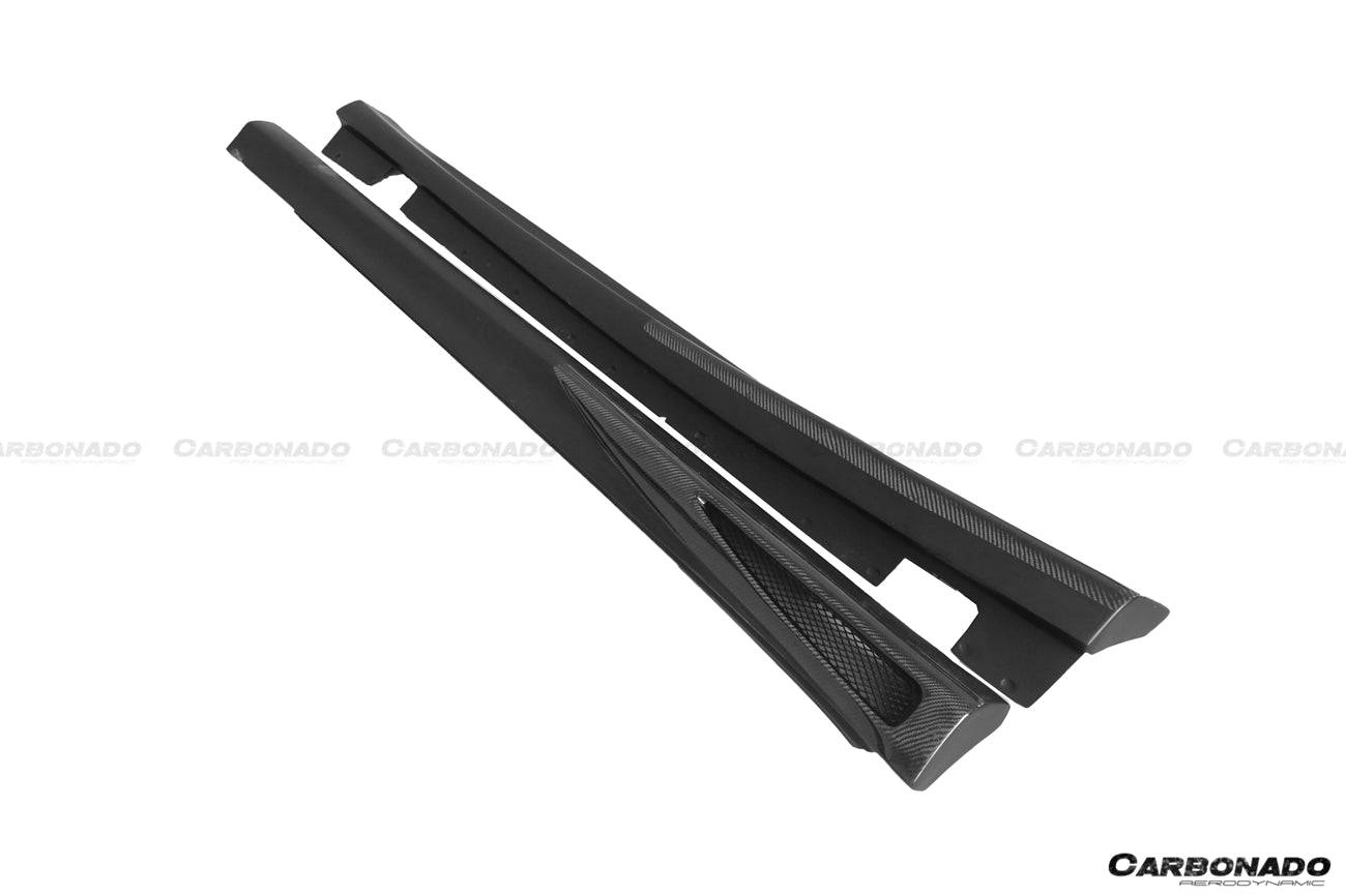 Faldones laterales estilo L para Mercedes Benz W219 Cls Clase Carbonado 2005-2009