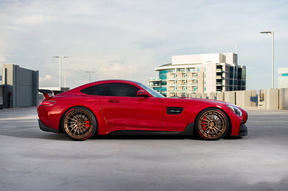Faldones laterales de fibra de carbono parciales DarwinPRO para Mercedes Benz AMG GT GTS IMP Performance (2015-2022)